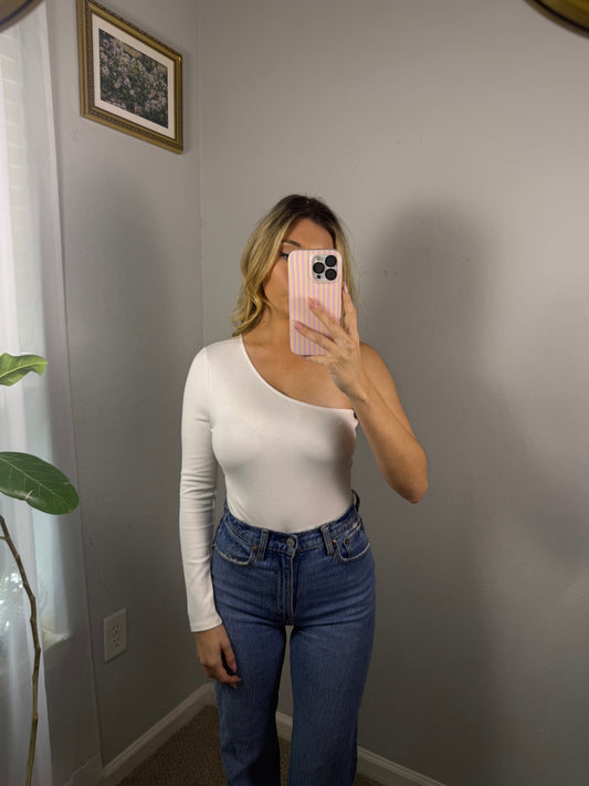 All Nighter Bodysuit (White)