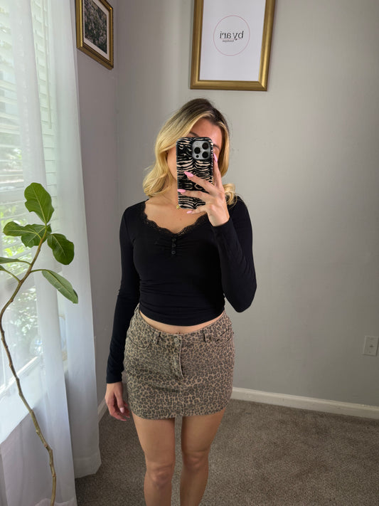 Wild Side Leopard Skirt