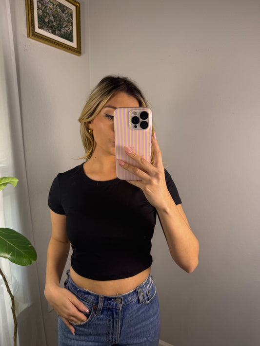 Essential Black Baby Tee