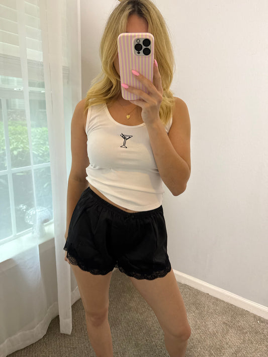 Satin Kiss Lace Shorts